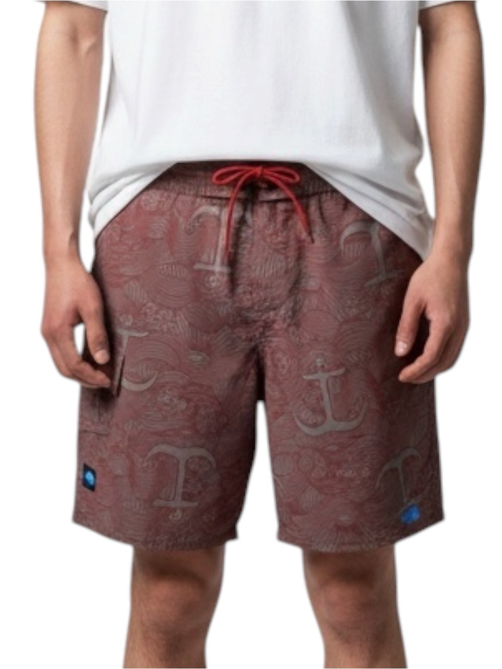 THE NORTH FACE Men's Anchor Wave Print Swim Board Shorts Size 38